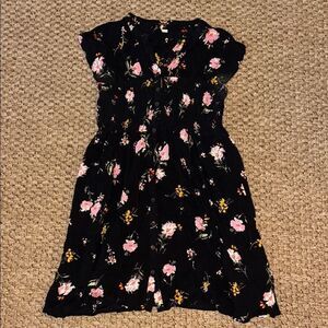 Free People Pink Smocked Flutter Sleeve Blouse